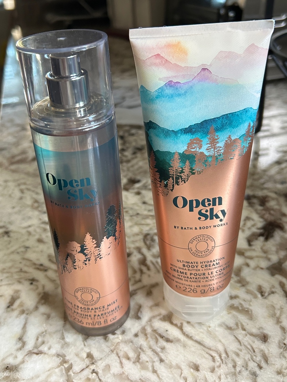 Bath & Body Works Open Sky Fine Fragrance Mist + Body Cream